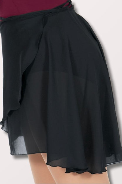 Adult Georgette Wrap Skirt Black 10126 Eurotard NY Dancewear