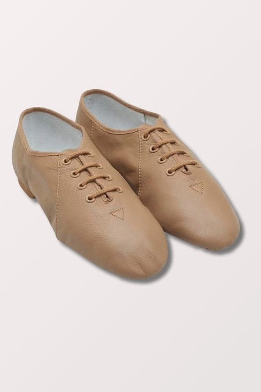 Bloch Children's Jazzsoft Leather Lace Up Jazz Shoes in Tan Style S0405G at New York Dancewear Company
