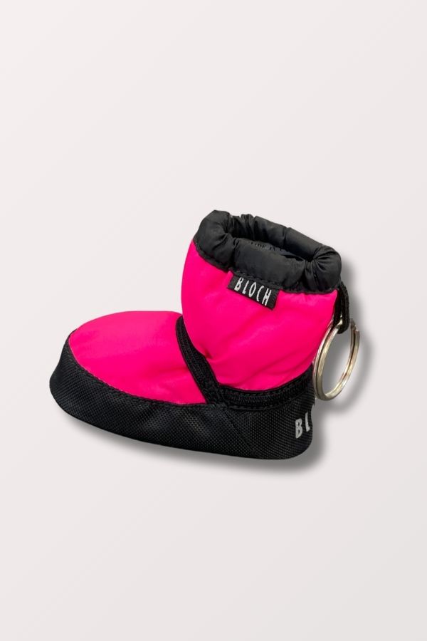 Bloch Mini Bootie Keychain in Fluorescent Pink at New York Dancewear Company