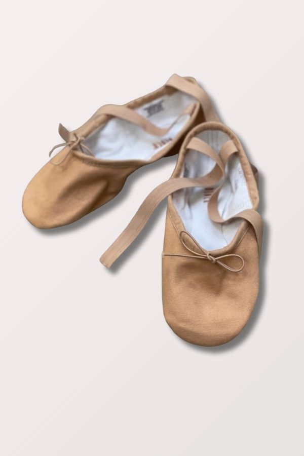 Ladies Pump Canvas Ballet Shoes - Flesh