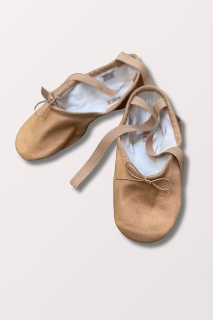 Ladies Pump Canvas Ballet Shoes - Flesh