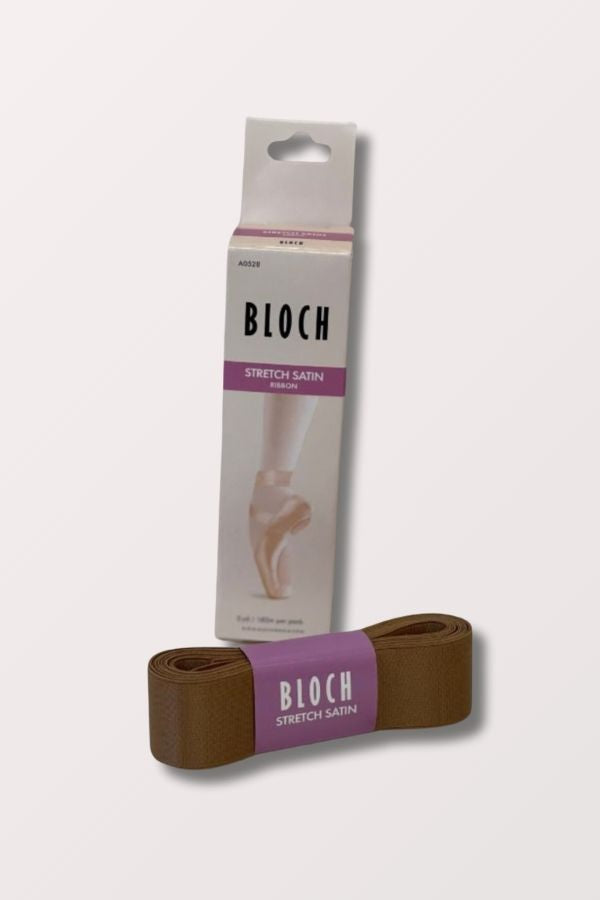 Bloch Stretch Satin Ribbon for Pointe Shoes in Tonal B27 Style A0528 at New York Dancewear Company