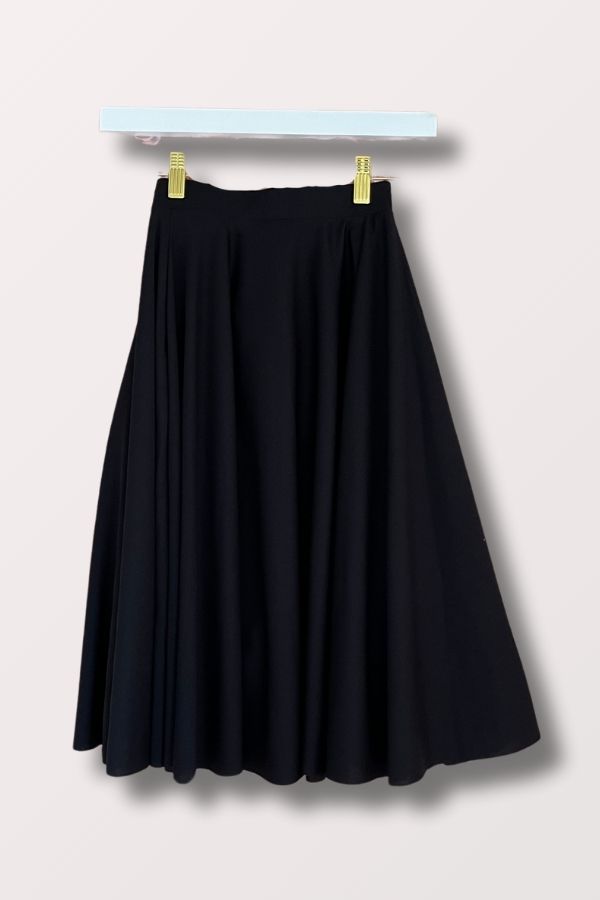 Body Wrappers Girls Black Praise Dance Circle Skirt 0501 at New York Dancewear Company