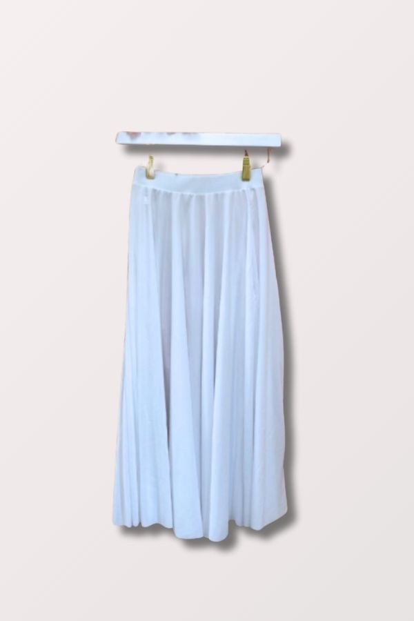 Body Wrappers Girls White Praise Circle Skirt 0501 at New York Dancewear Company