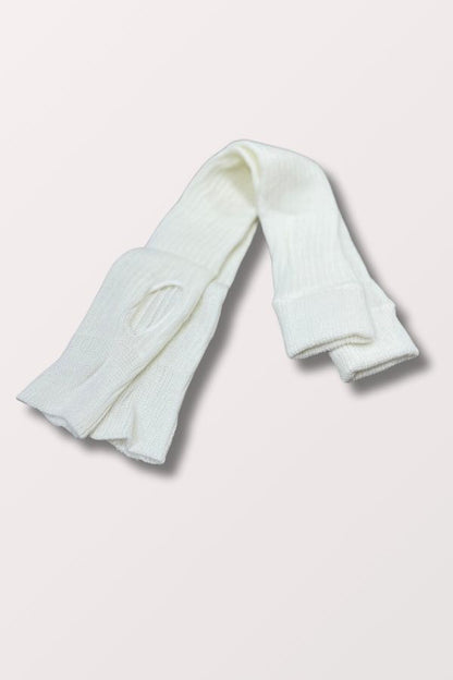 27 Inch Stirrup Leg Warmers - White