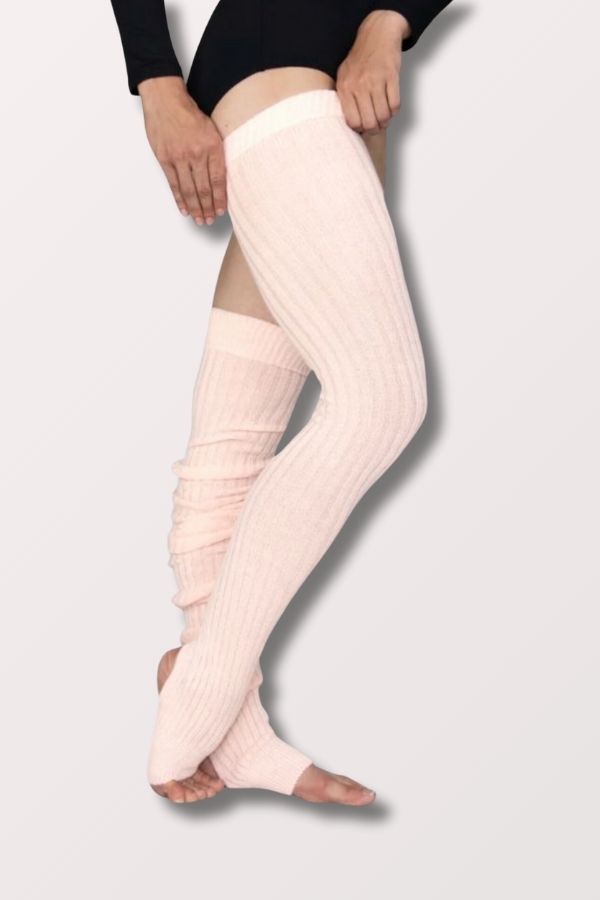 Body Wrappers 48 inch Extra Long Stirrup Leg Warmers in Theatrical Pink Style 92 at New York Dancewear Company
