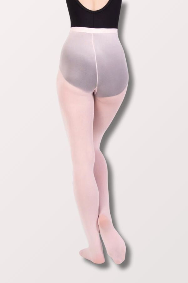 Body Wrappers Adult Total Stretch Footed Dance Tights in Light Pink Style A30 at New York Dancewear Company