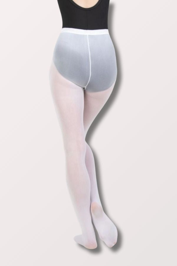 Body Wrappers Plus Size Footed Dance Tights in White Style A30X at New York Dancewear Company