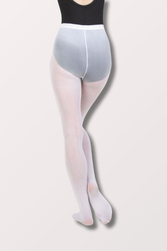 Body Wrappers Children's Totalstretch Footed Dance Tights in White Style C30 at New York Dancewear Company