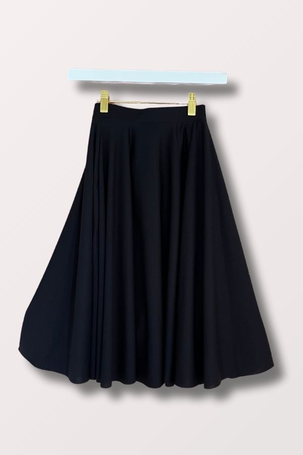 Body Wrappers Girls Black Praise Dance Circle Skirt 0501 at New York Dancewear Company