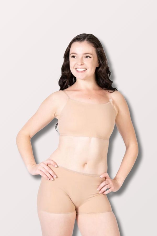 Body Wrappers Girls Underwraps Convertible Clear Back Bra in Nude Style 0275 at New York Dancewear Company