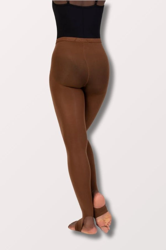 Body Wrappers Plus Size Stirrup Tights in Coffee Style A32X at New York Dancewear Company