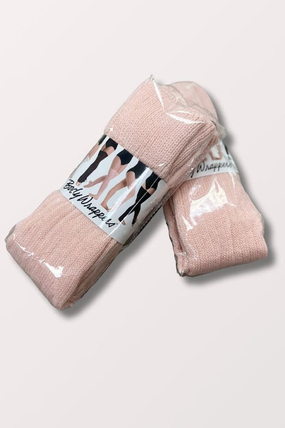 Body Wrappers Stirrup Leg Warmers 27 Inch in Theatrical Pink at NY Dancewear