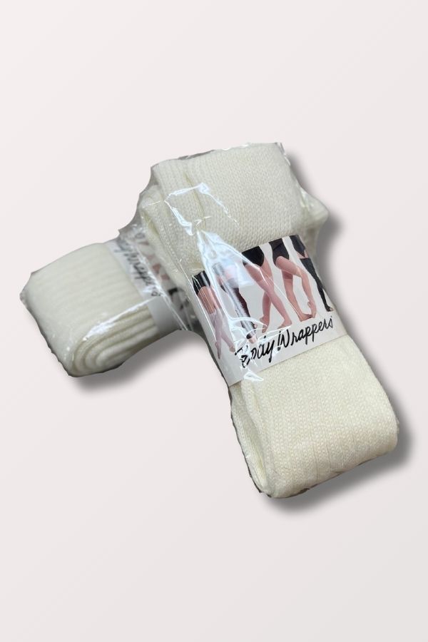 Body Wrappers 48 Inch Stirrup Leg Warmers in White at New York Dancewear Company