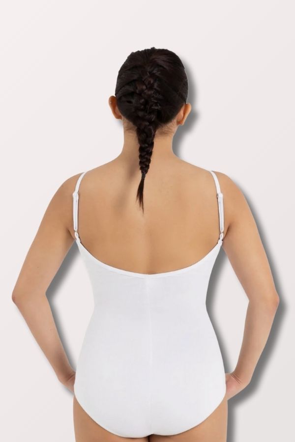 Capezio Women's Adjustable Camisole Leotard in White Style CC100 at New York Dancewear Company