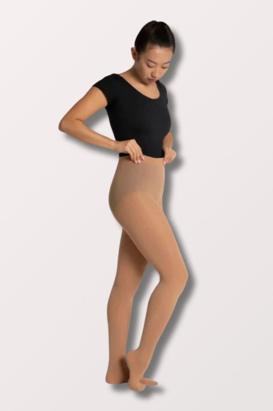 Capezio Ultra Soft Adult Footed Dance Tights in Caramel Style 1915 at New York Dancewear Company