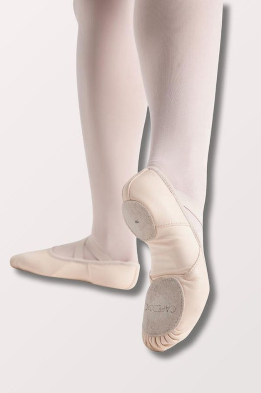 Capezio Adult Hanami Leather Ballet shoes in Light Pink at New York Dancewear Company