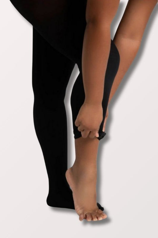 Capezio Adult Ultra Soft Transition Tights with Elastic Waistband in Black Style 1816 at New York Dancewear Company