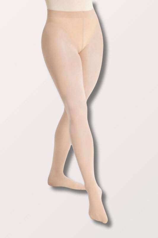 Capezio Adult Ultra Soft Transition Tights with Self Knit Waistband in Natural Style 1916 at New York Dancewear Company