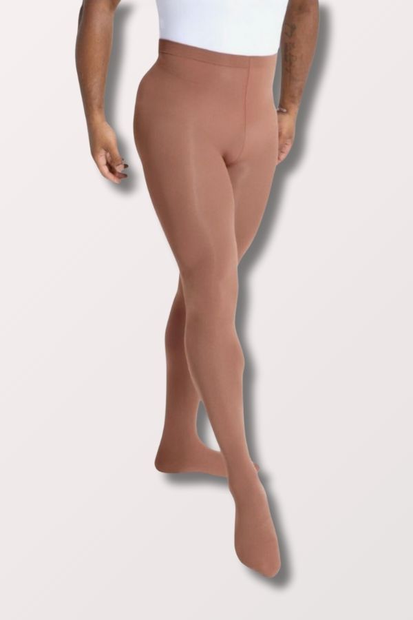 Capezio Adult Ultra Soft Transition Tights with Self Knit Waistband in Mocha Style 1916 at New York Dancewear Company