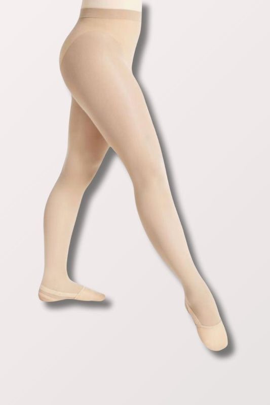Capezio Adult Ultra Soft Transition Tights with Self Knit Waistband in Nude Style 1916 at New York Dancewear Company