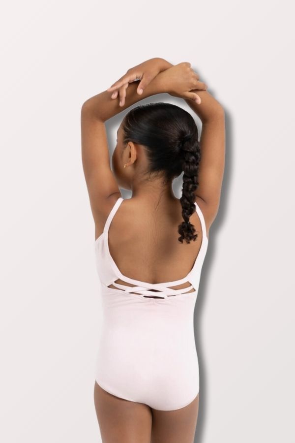 Capezio Children's V Neck Strappy Back Camisole Leotard in Pink Style CC102C at New York Dancewear Company