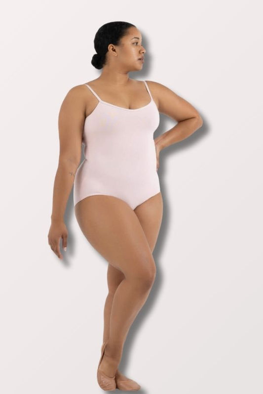 Capezio V Neck Camisole Leotard with Scrappy Back in Pink at New York Dancewear Company