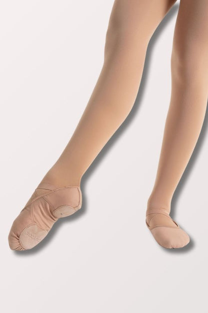 Capezio Children's Hanami Canvas Ballet Shoes in Light Suntan at NY Dancewear