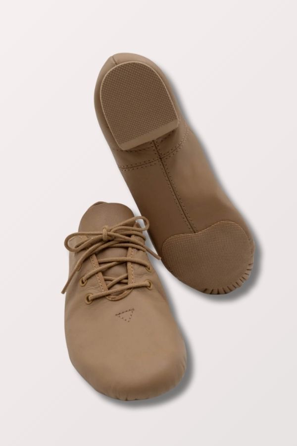 Capezio Children's Oxford Lace Up Jazz Shoes in Caramel Style EJ1C at New York Dancewear Company