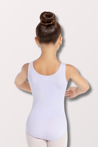 Capezio Children's Pinch Front V Neck Leotard in Lavender Style SE1008C at New York Dancewear Company