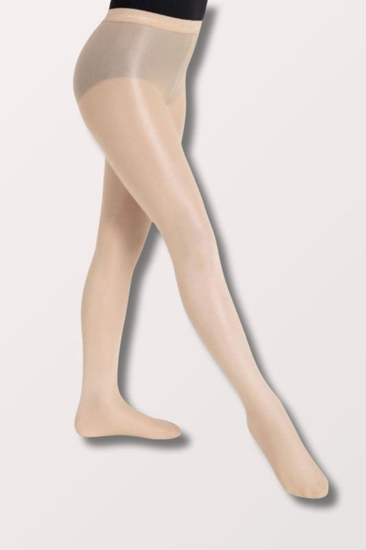 Capezio Children's Ultra Shimmery Footed Tights in Caramel Style 1808C at New York Dancewear Company