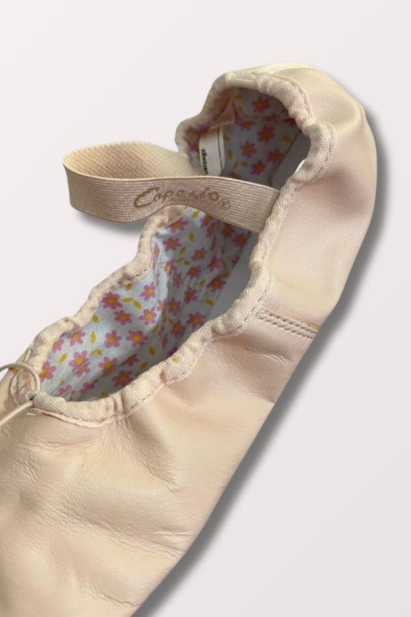 Capezio Daisy Full Sole Leather Ballet Shoes in Ballet Pink 205C at New York Dancewear