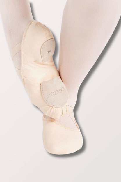 Capezio Hanami Canvas Ballet Shoes in Light Pink at NY Dancewear