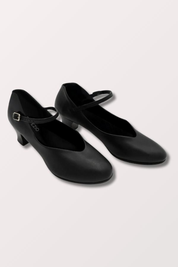 Capezio Jr Footlight Character Shoes in Black Style 550 at New York Dancewear Company