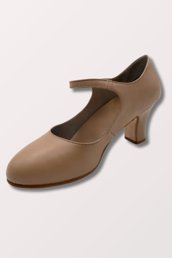 Capezio Manhattan Character Shoes in Caramel Style 653 at New York Dancewear Company