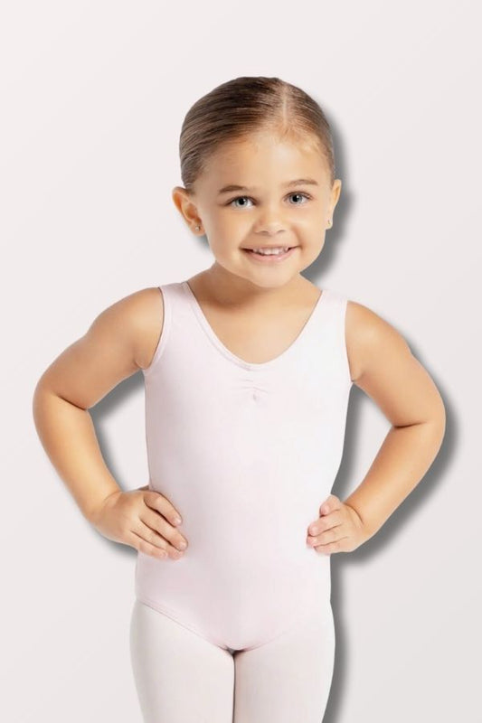 Capezio Children's Pinch Front V Neck Leotard in Pink Style SE1008C at New York Dancewear Company