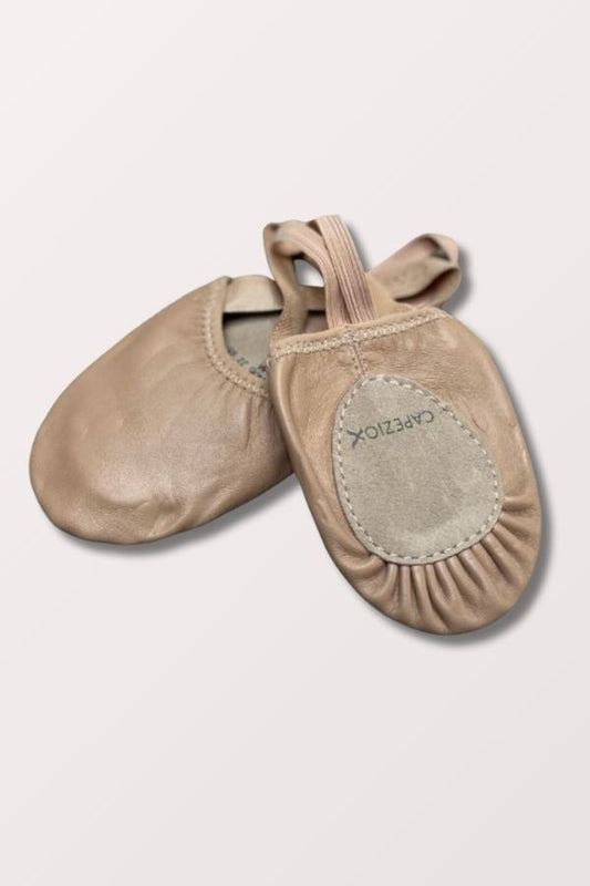 Capezio Pirouette II Leather Turners in Nude Style H062 at New York Dancewear Company