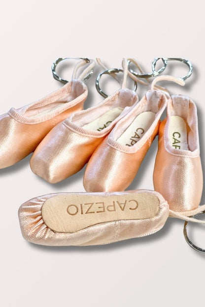 Capezio Mini Pointe Shoe Keychain in Petal Pink at New York Dancewear Company