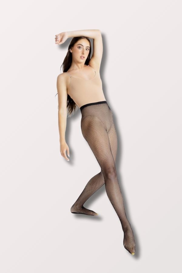 Capezio Professional Fishnet Seamless Tights in Black Style 3000 at New York Dancewear Company