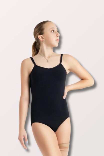 Capezio Team Basics Camisole Leotard with Adjustable Straps in Black StyleTB1420 at New York Dancewear Company