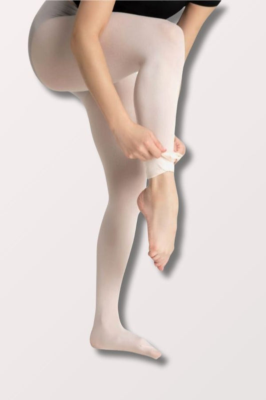 Capezio Ultra Soft Transition Tights with Elastic Waistband in Light Pink Style 1816 at New York Dancewear Company