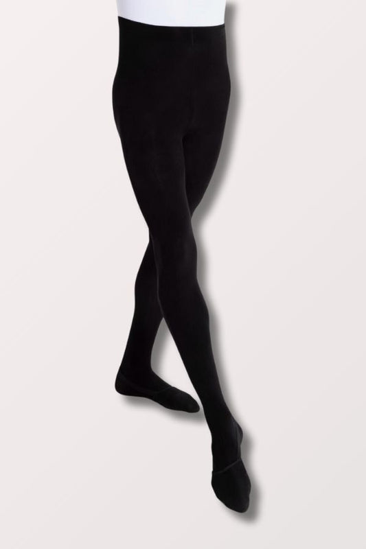 Capezio Ultra Soft Transition Tights with Self Knit Waistband in Black Style 1916 at New York Dancewear Company