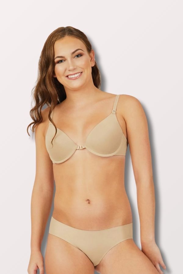 Capezio Underwire Minimal Show Dance Bra in Nude Style 3767W at New York Dancewear Company