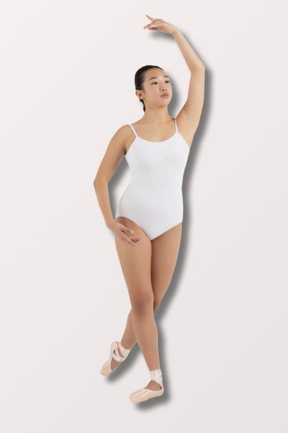 Capezio Women's Adjustable Camisole Leotard in White Style CC100 at New York Dancewear Company