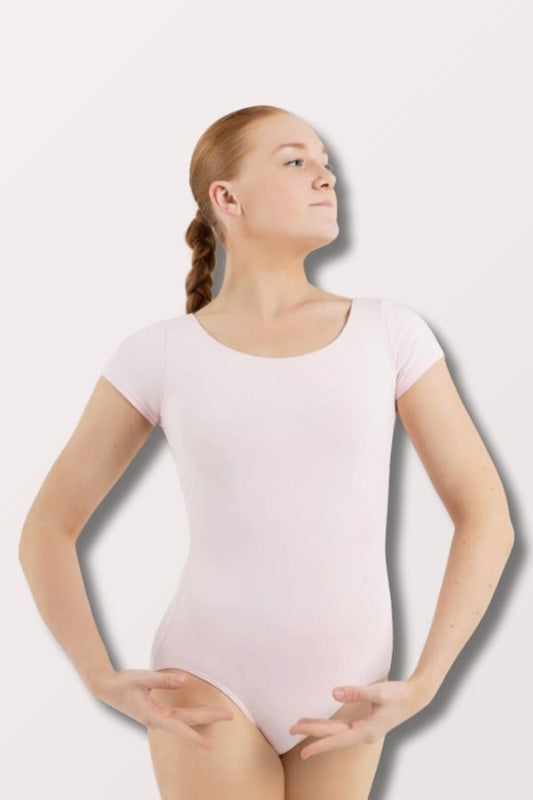 Capezio Women's Short Sleeve Leotard in Pink Style CC400 at New York Dancewear Company