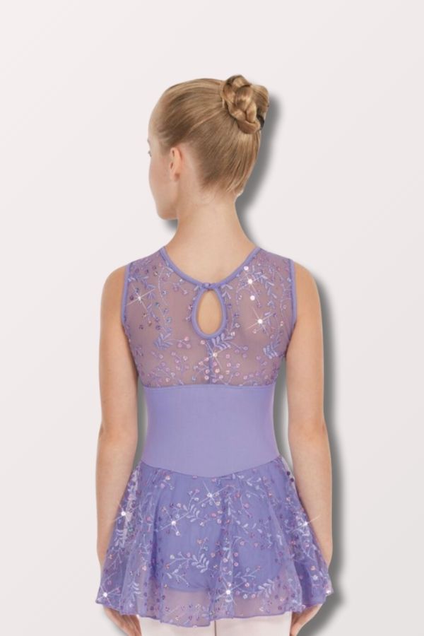 Eurotard Girls Enchanted Dreams Sequin Mesh Dance Dress in Lilac Style 05457 at New York Dancewear Company