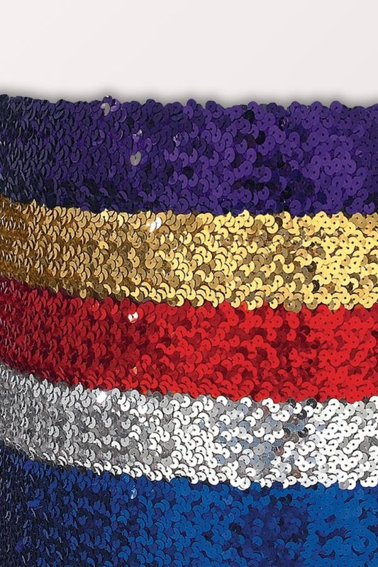 Eurotard 2 Inch Wide Elastic Sequin Belt Style 13745 at New York Dancewear Company