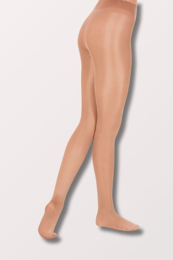 Eurotard Women's Footed Shimmer Tights in Toast at New York Dancewear Company