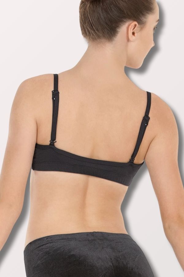 Eurotard Women's Camisole Bra Top inn Black Style 4487 at New York Dancewear Company