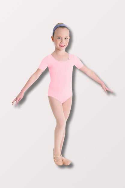 Bloch Girls Candy Pink Short Sleeve Leotard CL5402 at NY Dancewear